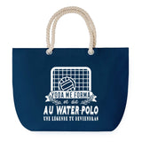 Sac de plage Bleu anse corde Water-Polo Légende Humour Geek