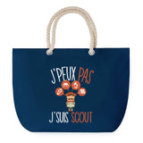 Sac de plage Bleu anse corde J'peux Pas Scout Scoutisme