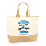 Sac Jute Fête des Mères Fêtes des Pères Mamie Papi Famille Idée Cadeau anniversaire Noël Travail Boulot Métier Départ Retraite Collègue Femme Homme