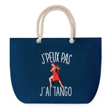 Sac de plage Bleu anse corde J'peux Pas Tango