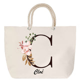 Sac Fête des Mères Mamie Famille Idée Cadeau anniversaire Noël Travail Boulot Métier Départ Retraite Collègue Femme cabas shopping plage
