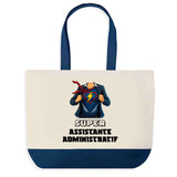 Sac Fête des Mères Mamie Famille Idée Cadeau anniversaire Noël Travail Boulot Métier Départ Retraite Collègue Femme cabas shopping plage