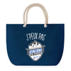 Sac de plage Bleu anse corde J'peux Pas Ski de Fond