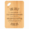 Planche bambou gravée personnalisée femme idée cadeau Fête des Mères apéro 30×20 prénom cuisine plateau fromage anniversaire noel maman mamie