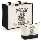 Cabas homme ou femme sac plage ou shopping tote bag pochette trousse Idée cadeau original pour anniversaire Noël travail départ retraite collègue famille fete des mères fetes des pères papa maman mamie papi