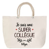 Sac Fête des Mères Mamie Famille Idée Cadeau anniversaire Noël Travail Boulot Métier Départ Retraite Collègue Femme cabas shopping plage