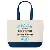 Sac de shopping bleu Une Musicienne Formidable
