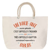 Sac Fête des Mères Mamie Famille Idée Cadeau anniversaire Noël Travail Boulot Métier Départ Retraite Collègue Femme cabas shopping plage