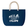 Sac de plage Bleu anse corde Né pour Cyclisme