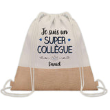 Sac Fête des Pères Papi Papa Cadeau anniversaire Noël Travail Boulot Métier Départ Retraite Collègue Homme cabas shopping plage