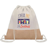 Sac Fête des Mères Mamie Cadeau anniversaire Noël Travail Métier Départ Retraite Collègue Femme Homme Fête des Pères Papa Maman Papi cabas shopping plage