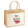 Sac Fête des Mères Mamie MAman Soeur Femme Famille Idée Cadeau anniversaire Noël Travail Boulot Métier Départ Retraite Collègue Femme cabas shopping plage