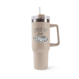Mug isotherme Beige VEGAN J'peux pas