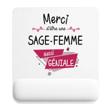 Tapis de souris ergonomique avec repose-poignet, accessoire bureau pour femme et homme, fête des pères, cadeau pas cher, idée cadeau fête des mères, secret santa, départ à la retraite, télétravail et gaming