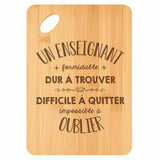 Planche bambou gravée personnalisée homme idée cadeau Fête des Pères apéro 30×20 prénom cuisine plateau fromage anniversaire noel papa papi 