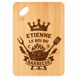 Planche bambou gravée personnalisée homme idée cadeau Fête des Pères apéro 30×20 prénom cuisine plateau fromage anniversaire noel papa papi 