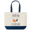 Sac de shopping bleu J'peux pas Billard