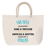 Sac Fête des Mères Mamie Famille Idée Cadeau anniversaire Noël Travail Boulot Métier Départ Retraite Collègue Femme cabas shopping plage