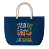 Sac de plage Bleu anse corde J'peux Pas Carnaval