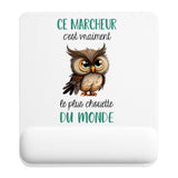 Tapis de souris ergonomique avec repose-poignet, accessoire bureau pour femme et homme, fête des pères, cadeau pas cher, idée cadeau fête des mères, secret santa, départ à la retraite, télétravail et gaming