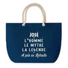 Sac de plage Bleu anse corde José Retraite
