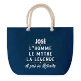 Sac de plage Bleu anse corde José Retraite