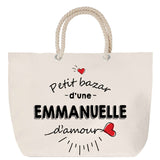 Sac Fête des Mères Mamie Famille Idée Cadeau anniversaire Noël Travail Boulot Métier Départ Retraite Collègue Femme cabas shopping plage