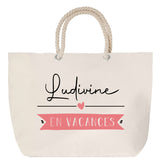 Sac Fête des Mères Mamie Famille Idée Cadeau anniversaire Noël Travail Boulot Métier Départ Retraite Collègue Femme cabas shopping plage