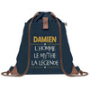 sac a dos homme bleu coton recycle avec pochette idee cadeau utile pour collegue papa ou ami cadeau homme noel anniversaire secret santa ou depart a la retraite sac durable pratique et robuste design sobre et elegant