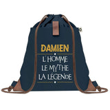 sac a dos homme bleu coton recycle avec pochette idee cadeau utile pour collegue papa ou ami cadeau homme noel anniversaire secret santa ou depart a la retraite sac durable pratique et robuste design sobre et elegant