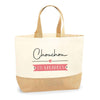 Sac Jute Fête des Mères Fêtes des Pères Mamie Papi Famille Idée Cadeau anniversaire Noël Travail Boulot Métier Départ Retraite Collègue Femme Homme
