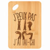 Planche bambou gravée personnalisée femme homme idée cadeau Fête des Mères Fête des Pères apéro papa maman prénom cuisine plateau fromage