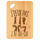 Planche bambou gravée personnalisée femme homme idée cadeau Fête des Mères Fête des Pères apéro papa maman prénom cuisine plateau fromage