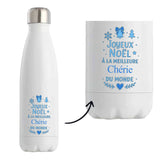 Bouteille Joyeux noël à la meilleure Chérie