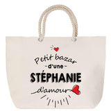 Sac Fête des Mères Mamie Famille Idée Cadeau anniversaire Noël Travail Boulot Métier Départ Retraite Collègue Femme cabas shopping plage