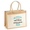 Sac Fête des Mères Mamie MAman Soeur Femme Famille Idée Cadeau anniversaire Noël Travail Boulot Métier Départ Retraite Collègue Femme cabas shopping plage