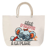 Sac Fête des Mères Mamie Famille Idée Cadeau anniversaire Noël Travail Boulot Métier Départ Retraite Collègue Femme cabas shopping plage