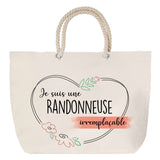 Sac Fête des Mères Mamie Famille Idée Cadeau anniversaire Noël Travail Boulot Métier Départ Retraite Collègue Femme cabas shopping plage