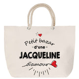 Sac Fête des Mères Mamie Famille Idée Cadeau anniversaire Noël Travail Boulot Métier Départ Retraite Collègue Femme cabas shopping plage