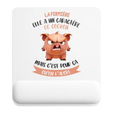 Tapis de souris ergonomique avec repose-poignet, accessoire bureau pour femme et homme, fête des pères, cadeau pas cher, idée cadeau fête des mères, secret santa, départ à la retraite, télétravail et gaming