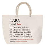 Sac Fête des Mères Mamie Famille Idée Cadeau anniversaire Noël Travail Boulot Métier Départ Retraite Collègue Femme cabas shopping plage