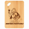 Planche bambou gravée personnalisée femme idée cadeau Fête des Mères apéro 30×20 prénom cuisine plateau fromage anniversaire noel maman mamie