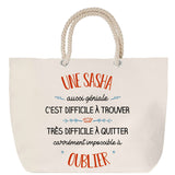 Sac Fête des Mères Mamie Famille Idée Cadeau anniversaire Noël Travail Boulot Métier Départ Retraite Collègue Femme cabas shopping plage
