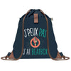 sac a dos bleu coton recycle avec pochette idee cadeau originale pour collegue ami prof ou membre de la famille cadeau mixte noel anniversaire secret santa ou depart au travail sac leger pratique et ecologique design breton moderne