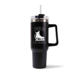 Mug isotherme Noir Patinage J'peux pas