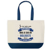 Sac de shopping bleu Biologiste Superman