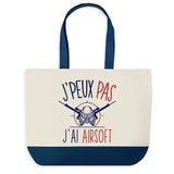 Sac de shopping bleu J'peux pas Airsoft