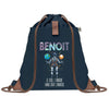 sac a dos homme bleu coton recycle avec pochette idee cadeau utile pour collegue papa ou ami cadeau homme noel anniversaire secret santa ou depart a la retraite sac durable pratique et robuste design sobre et elegant
