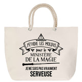 Sac Fête des Mères Mamie Famille Idée Cadeau anniversaire Noël Travail Boulot Métier Départ Retraite Collègue Femme cabas shopping plage