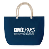 Sac de plage Bleu anse corde Cuvée 1985